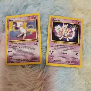 Mewtwo and Mew Pokémon Cards